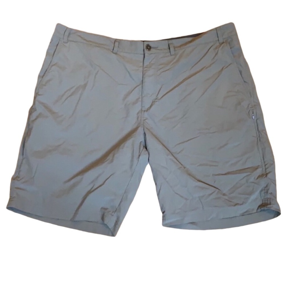 ExOfficio gray flat front shorts Size 42 UPF 50